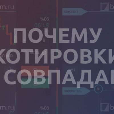 Почему котировки не совпадают